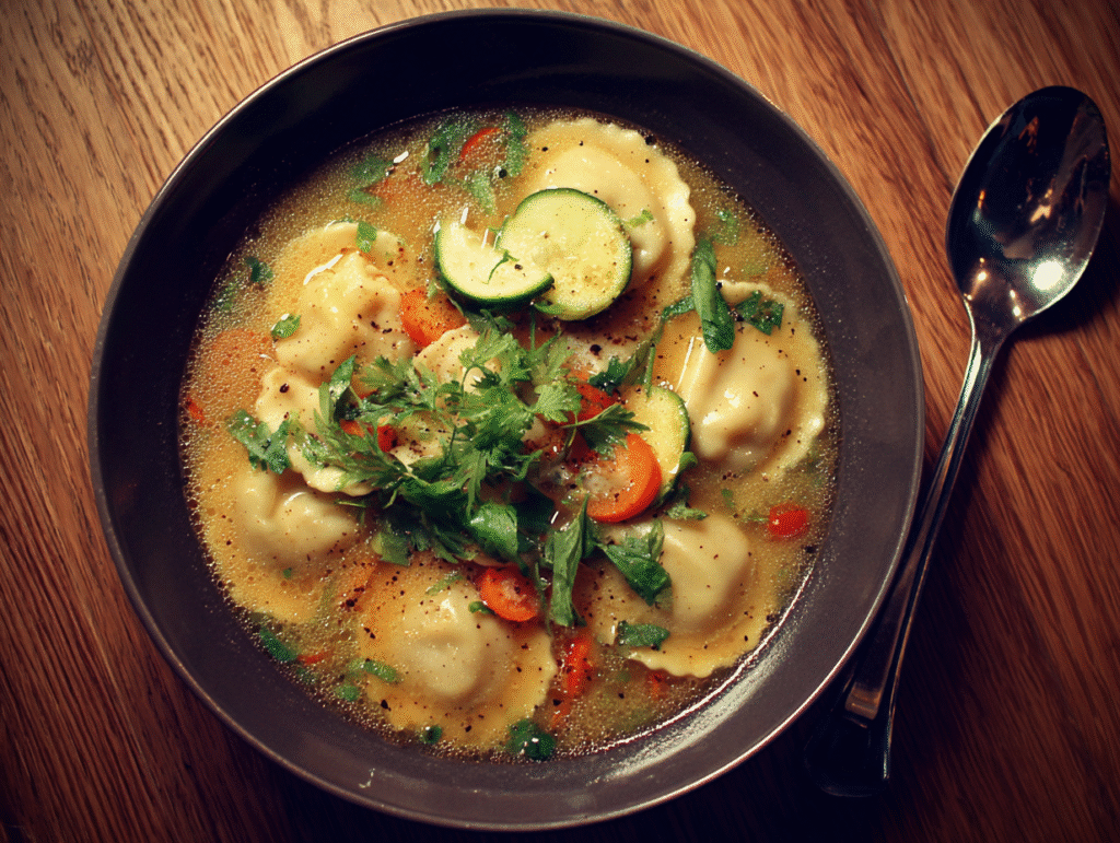Thai Soup with Ravioli: A Flavorful Fusion for Busy, Health-Conscious Cooks
