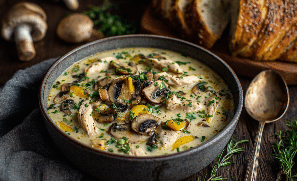 Warm Up with Clean Chicken Mushroom Soup