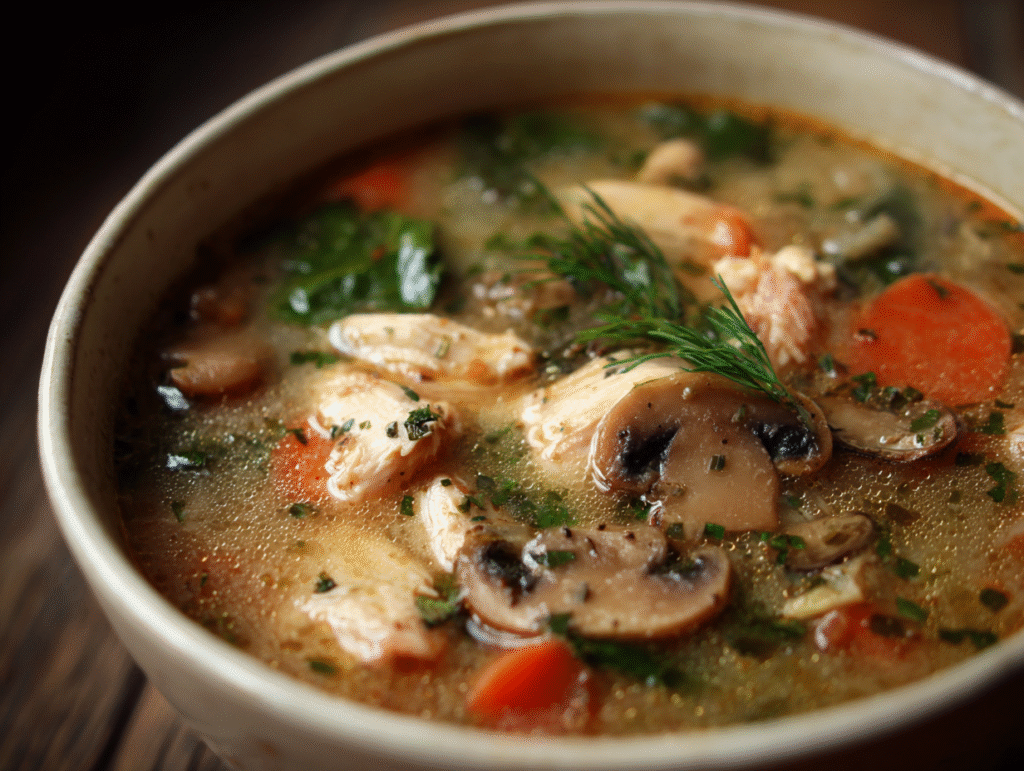 Warm Up with Clean Chicken Mushroom Soup: A Cozy, Immune-Supporting Bowl