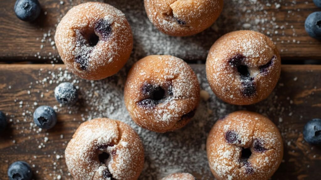 perfect Air Fryer Blueberry Cottage Cheese Donut Holes
