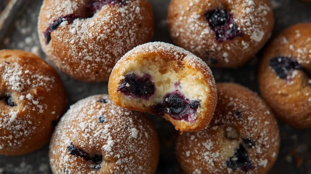Air Fryer Blueberry Cottage Cheese Donut Holes snacks