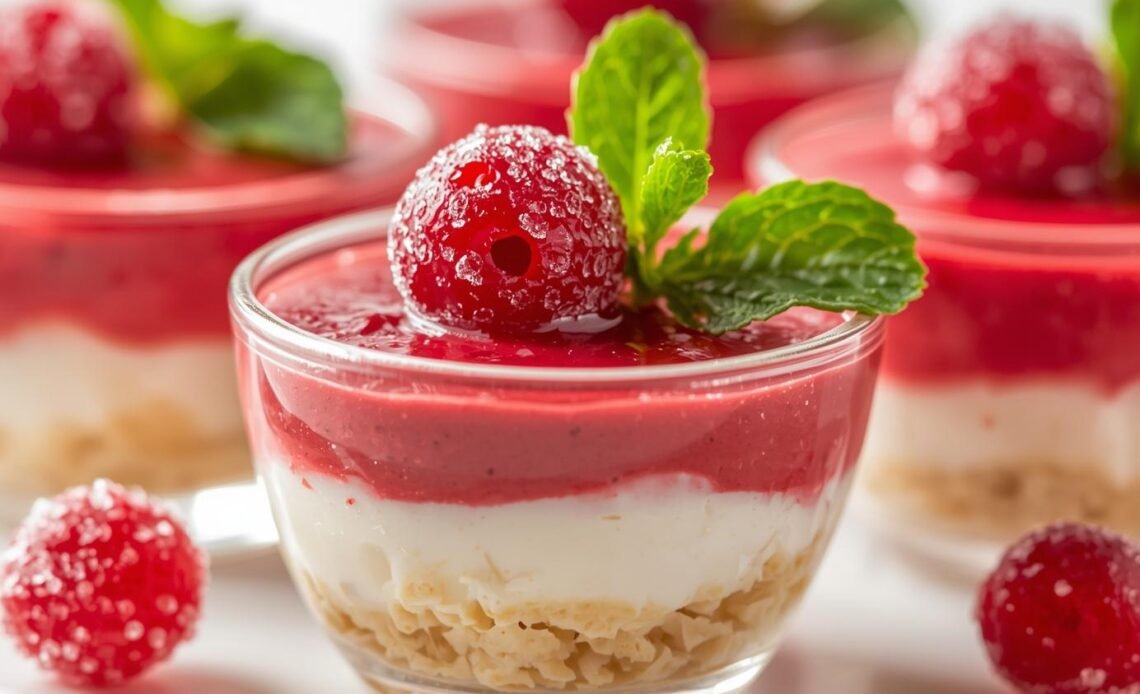 Cranberry Mousse Cups