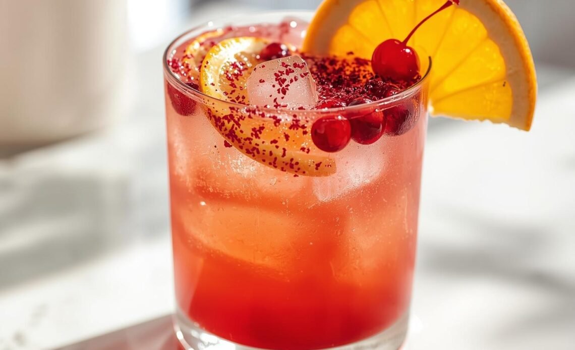 Cranberry Sunrise Mocktail