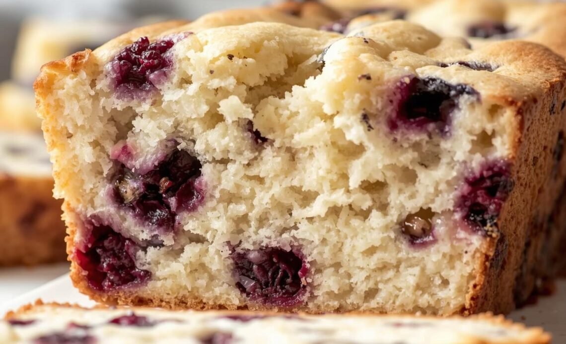 Fluffy Cottage Cheese Blueberry Cloud Bread