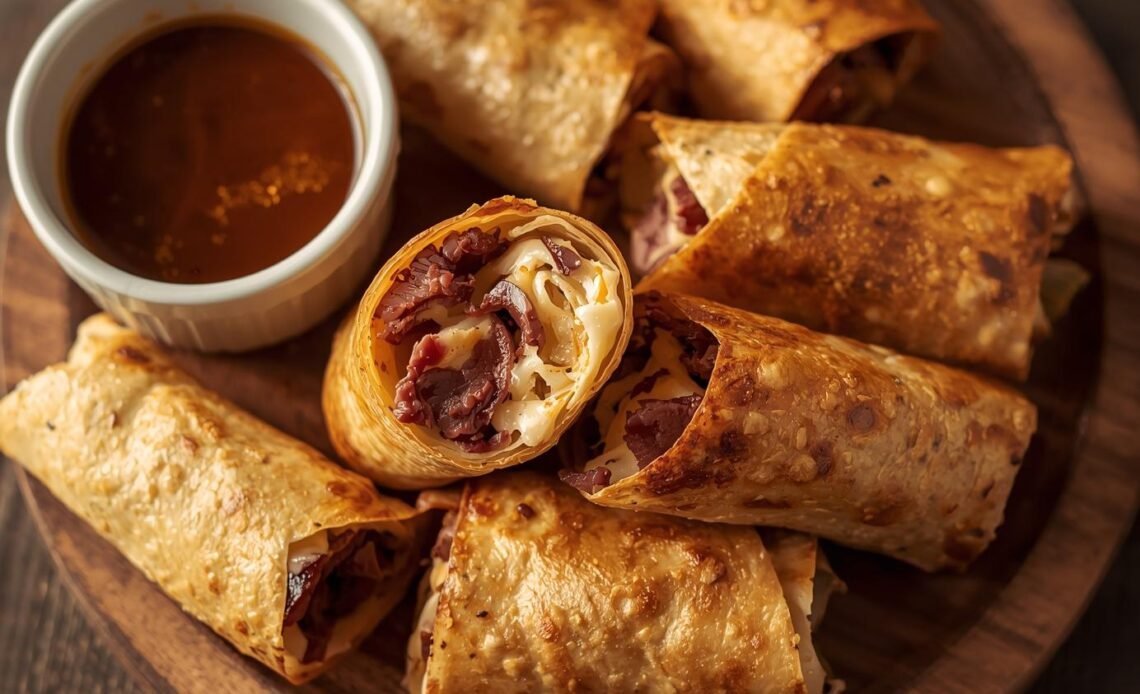 French Dip Tortilla Roll Ups