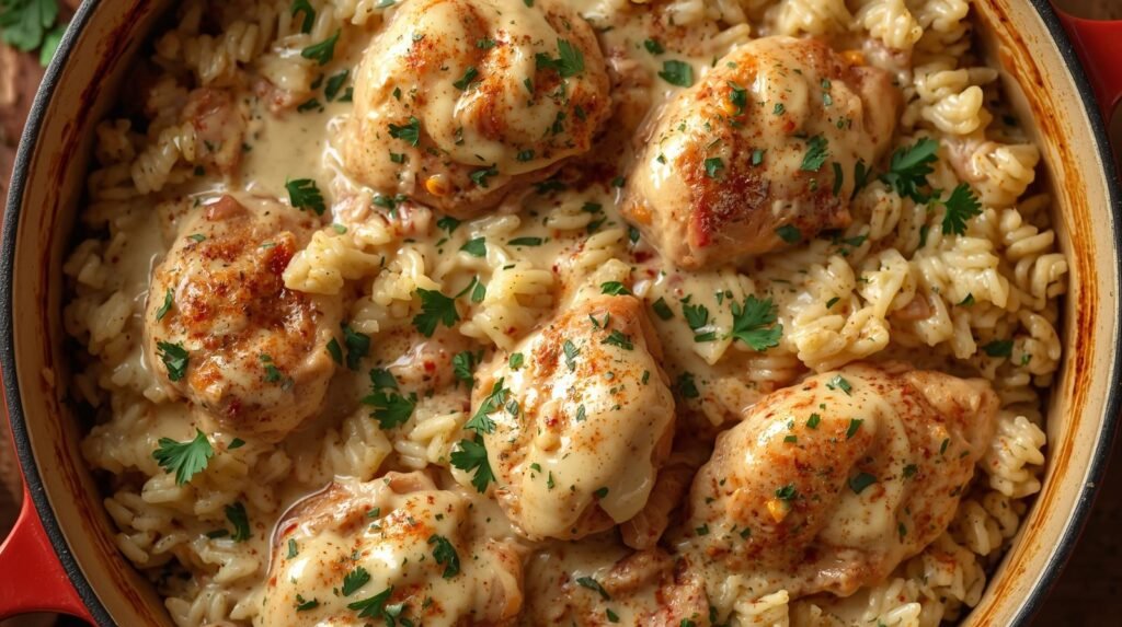 dish One-Pot Cajun Chicken Alfredo Orzo recipes