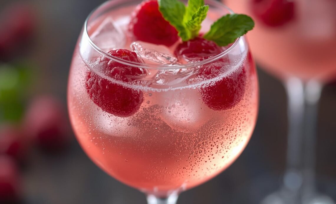 Raspberry Moscato Cocktail