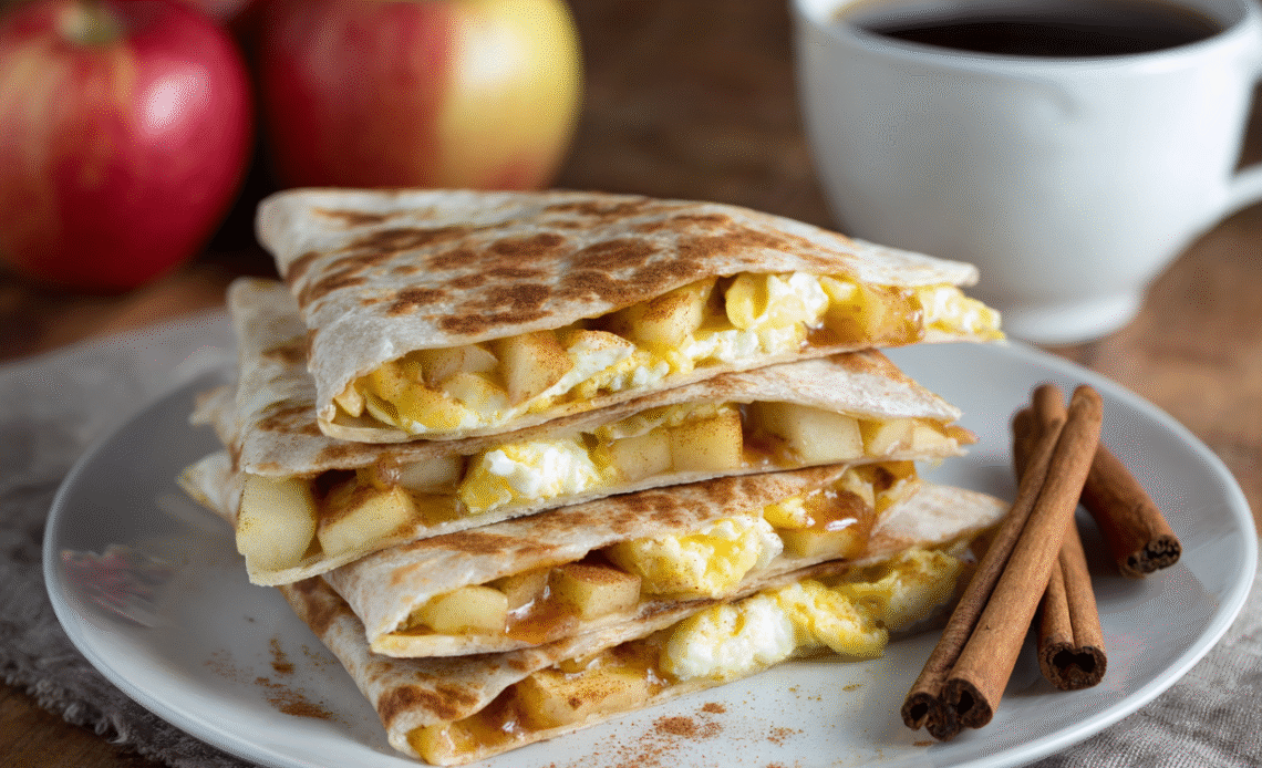 Apple Cinnamon Breakfast Quesadillas