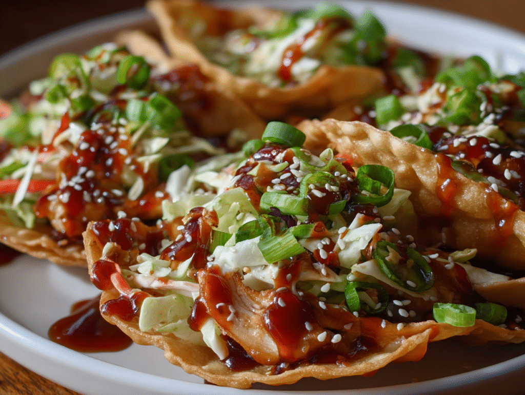 Applebee’s Chicken Wonton Tacos appetizers