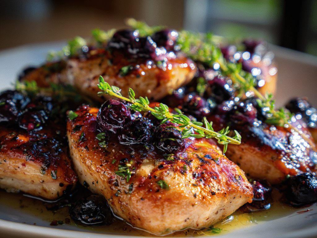 Best-Ever Blueberry Thyme Chicken dishes