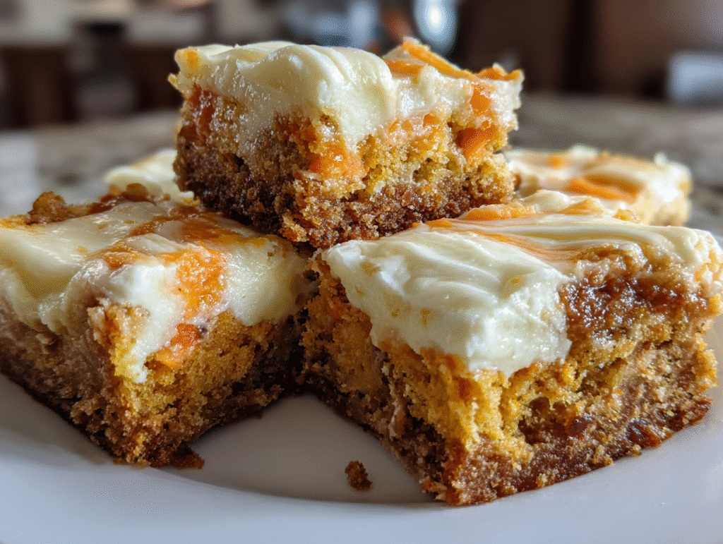 Carrot Cake Cream Cheese Bars dessert