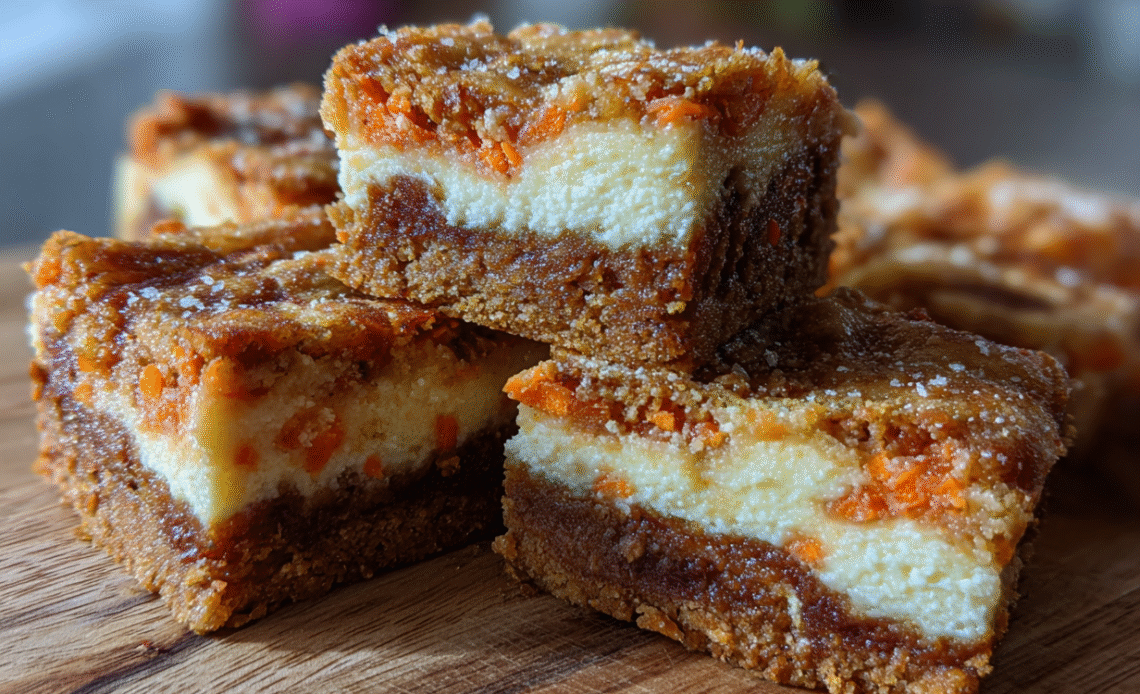 Carrot Cake Cream Cheese Bars