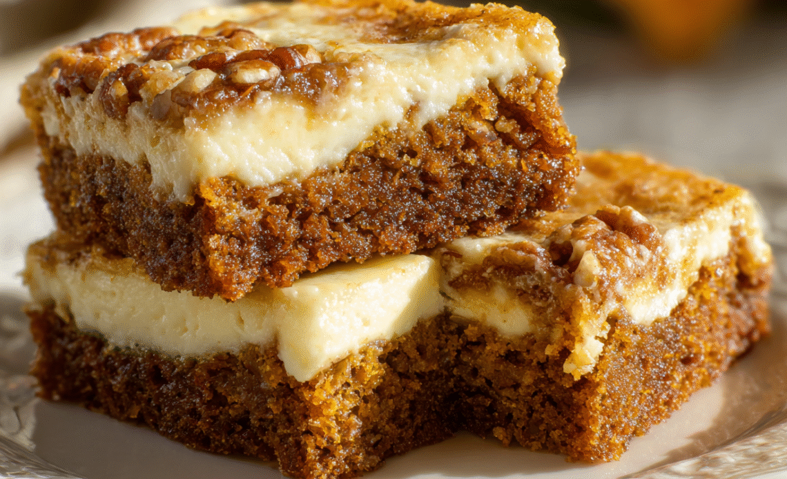 Carrot Cake Cream Cheese Bars