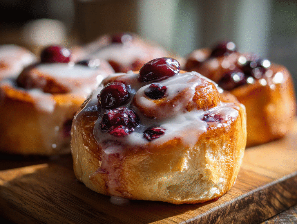 best Cherry Cinnamon Rolls with Homemade Filling