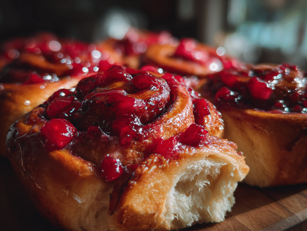 perfect Cherry Cinnamon Rolls with Homemade Filling