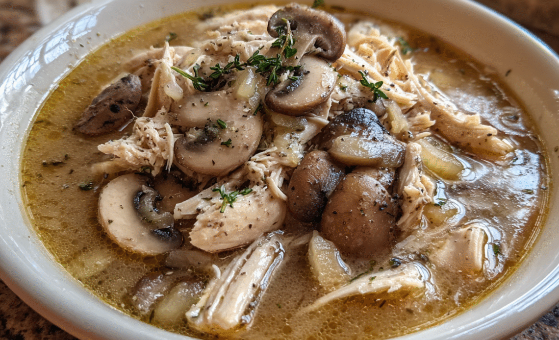 Clean Chicken Mushroom Soup