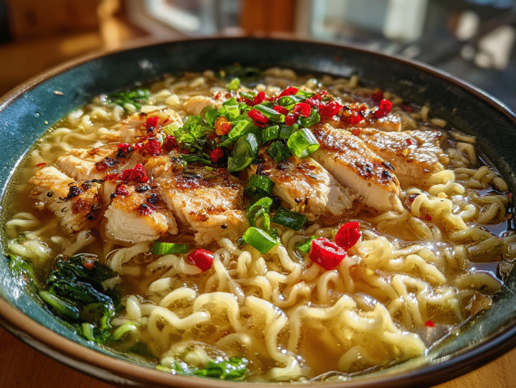 Creamy Garlic Chicken Ramen recipes