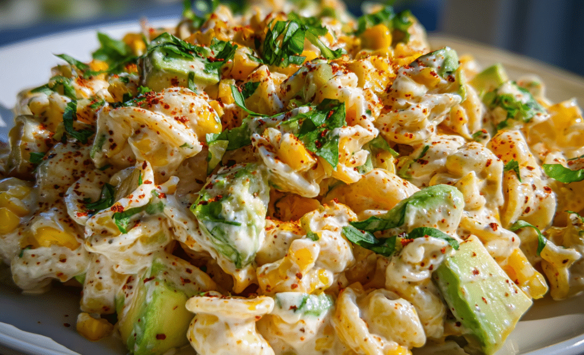 Creamy Street Corn Pasta Salad