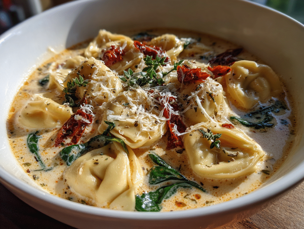 dinner Creamy Tuscan Garlic Tortellini Soup