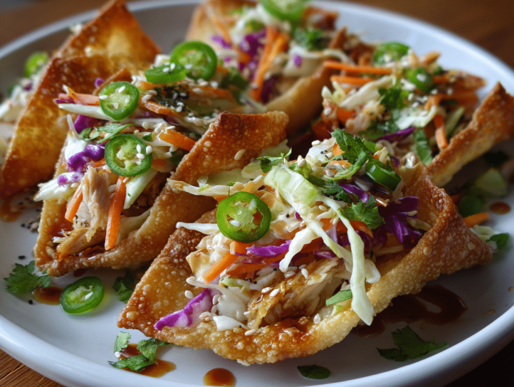 The Ultimate Flavor-Packed Crispy Chicken Wonton Tacos