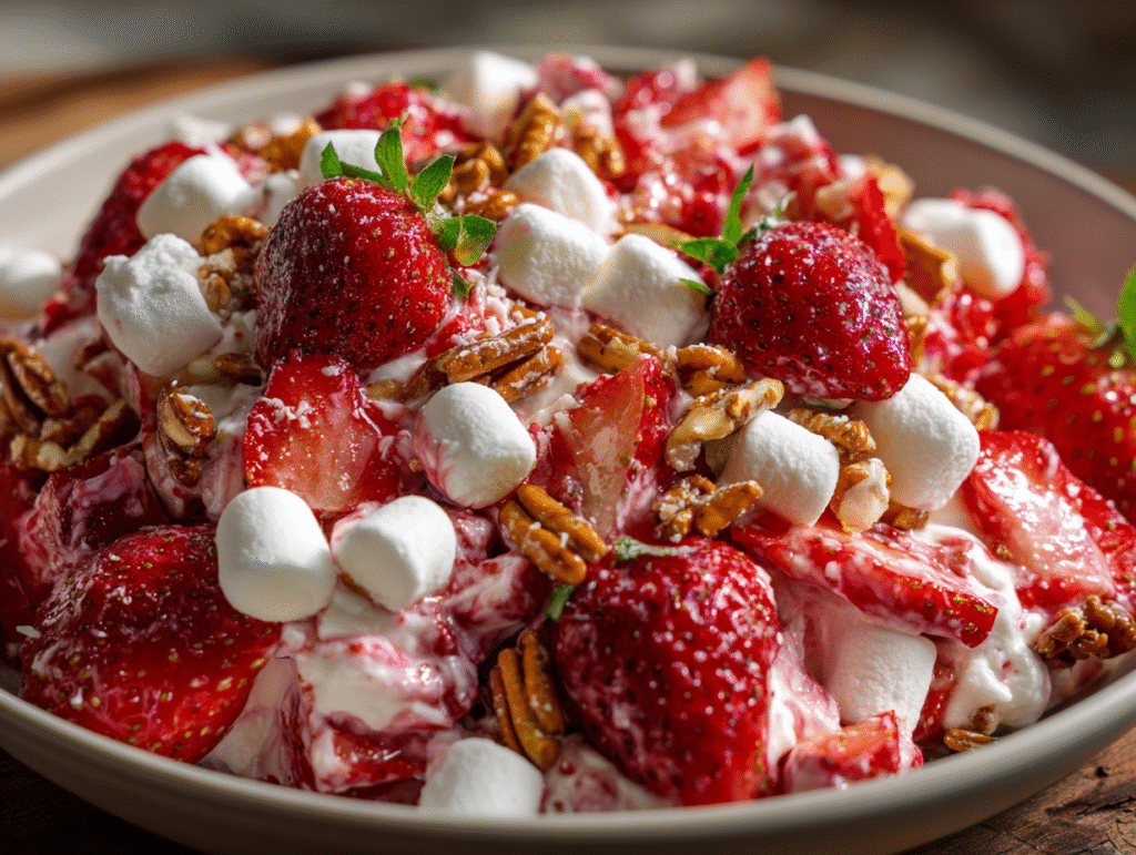 dessert Delicious Strawberry Crackle Salad