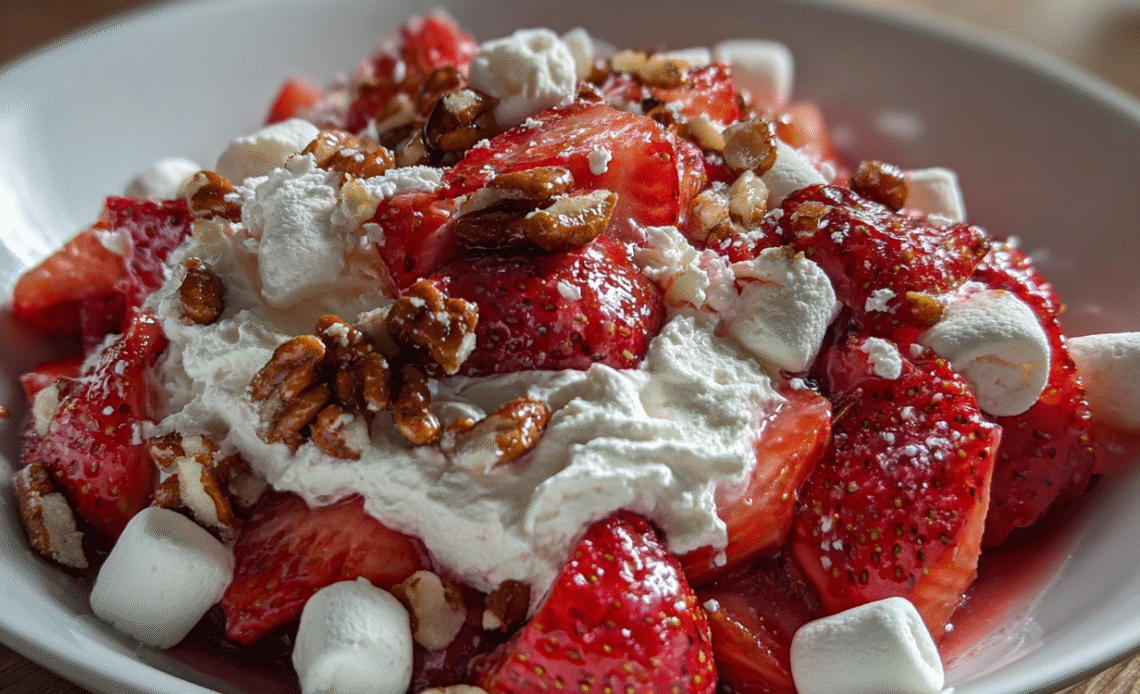 Delicious Strawberry Crackle Salad