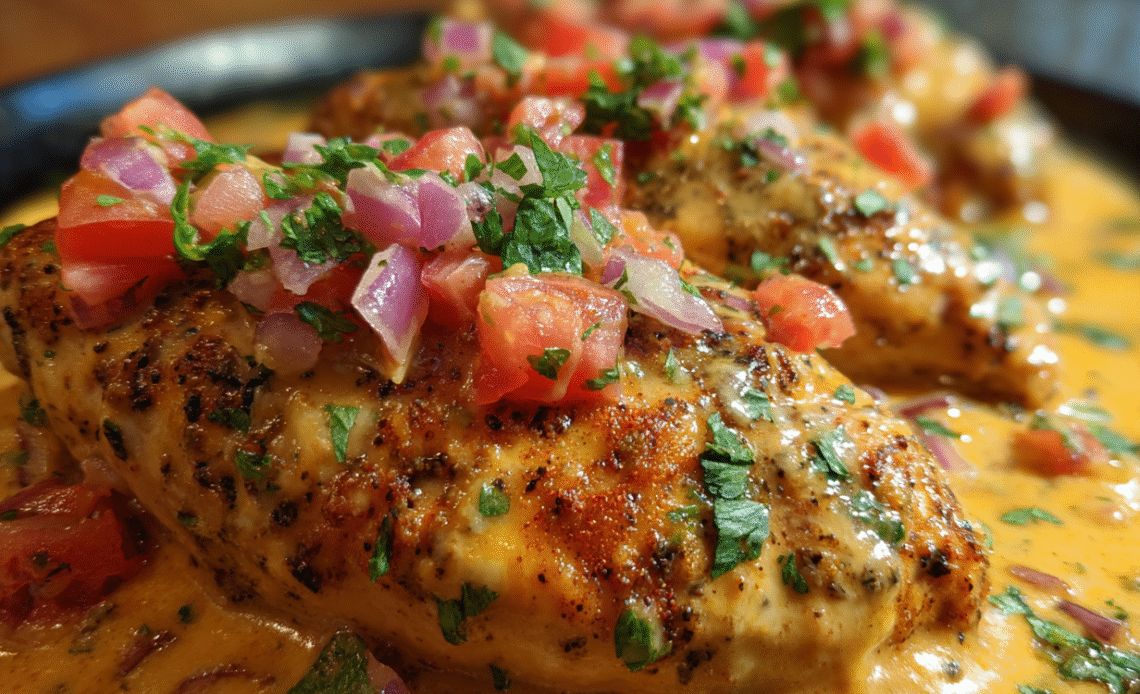 Easy Baked Queso Chicken