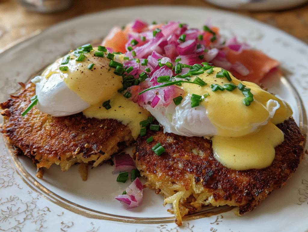 Easy Latke Eggs Benedict: A Crispy, Savory Brunch Masterpiece
