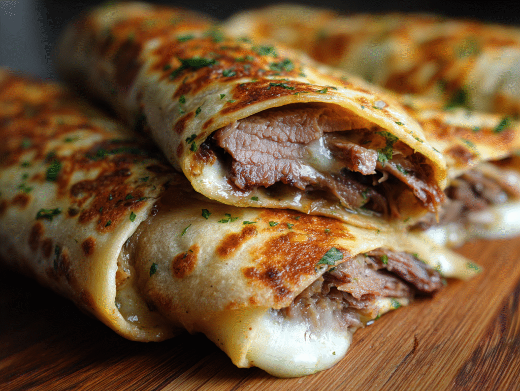 best French Dip Tortilla Roll Ups