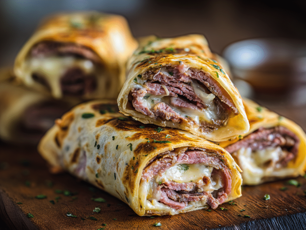 dishes French Dip Tortilla Roll Ups