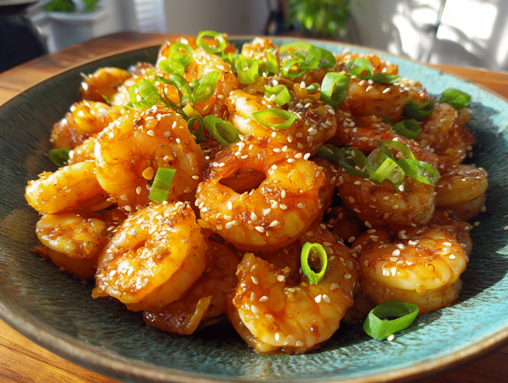 High-Protein Honey Garlic Shrimp