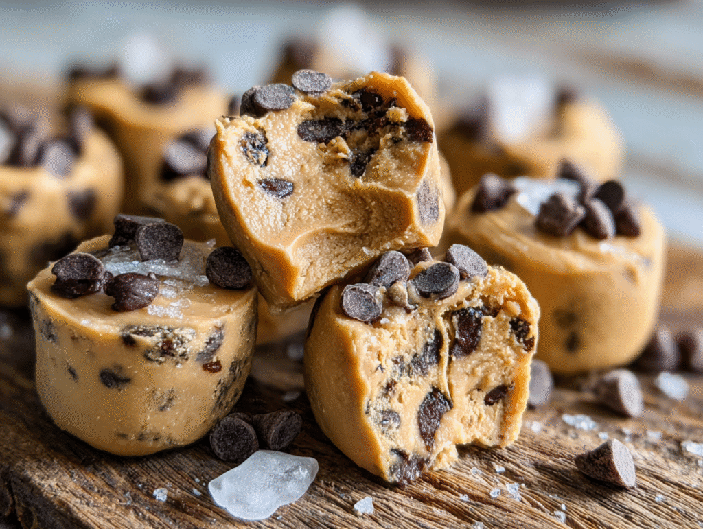 High Protein Frozen Peanut Butter Greek Yogurt Bites snacks