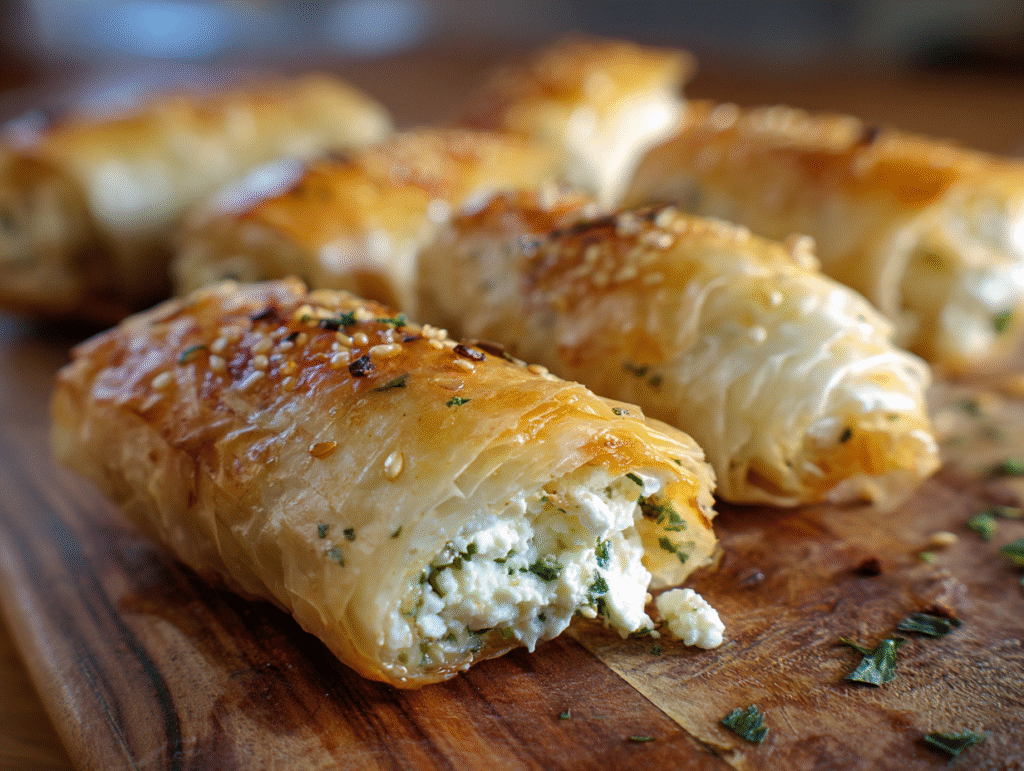 best food Indulgent Oven Fried Feta Rolls
