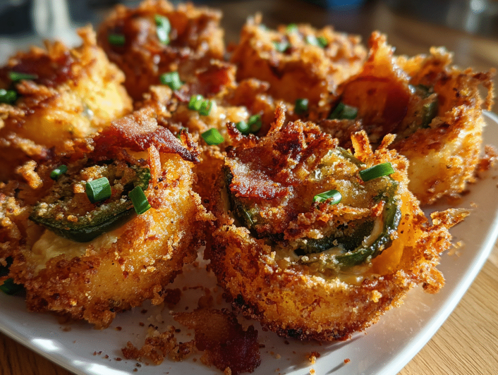 Jalapeño Popper Stuffed Onion Rings – Crispy Fried Appetizer recipes