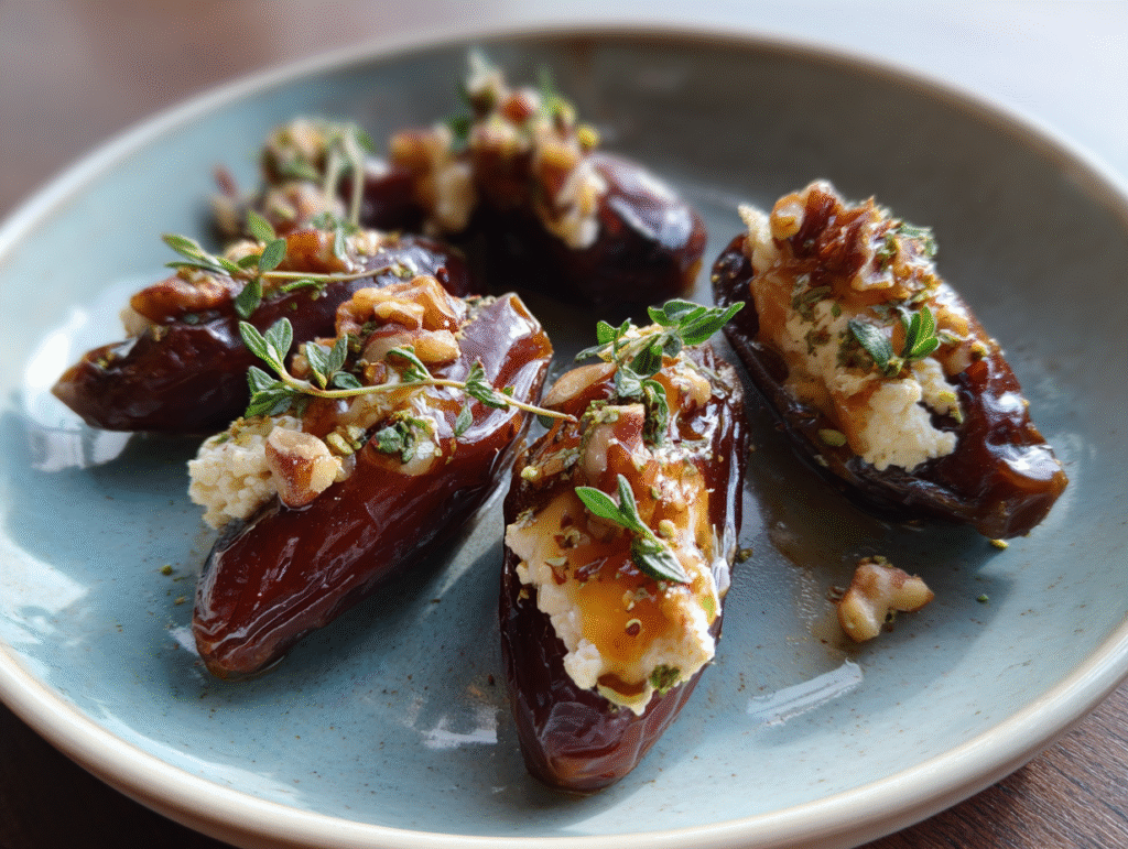 Mascarpone Stuffed Medjool Dates with Honey recipes