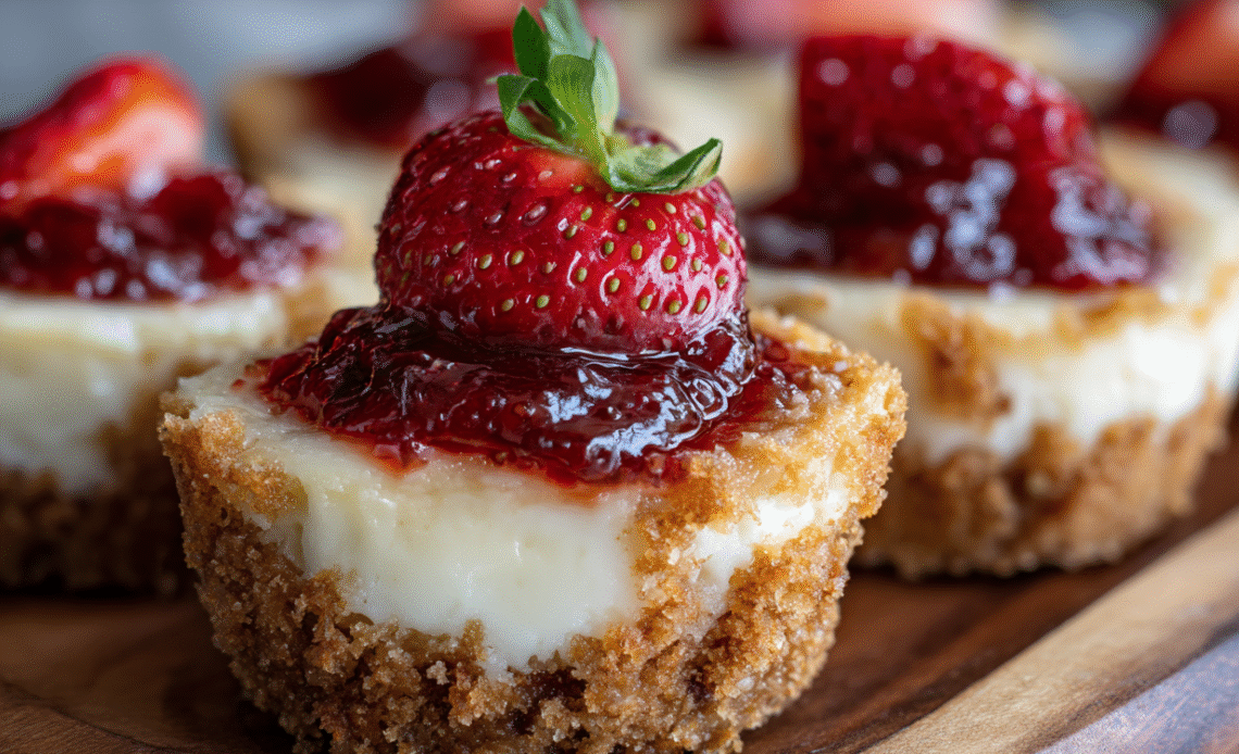 Mini Valentines Day Cheesecake Bites