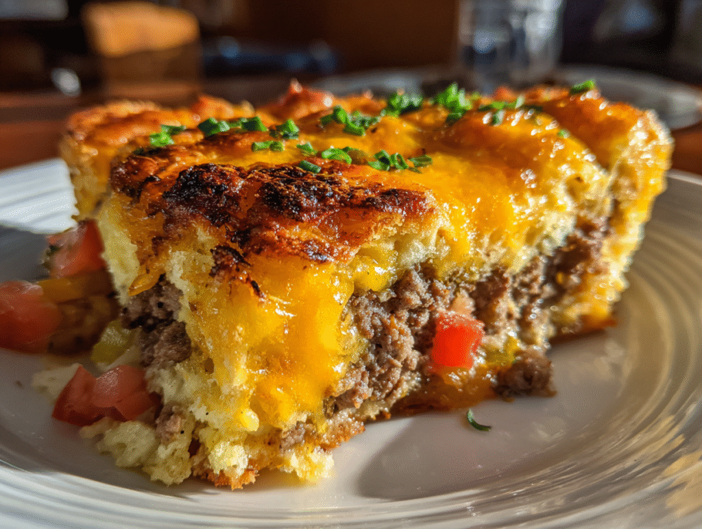 best One-Pan Cheeseburger Pie Dinner