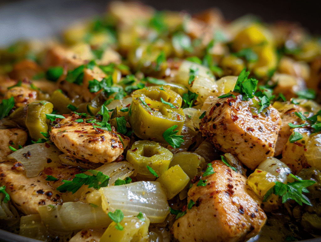 best Pepperoncini Chicken Skillet