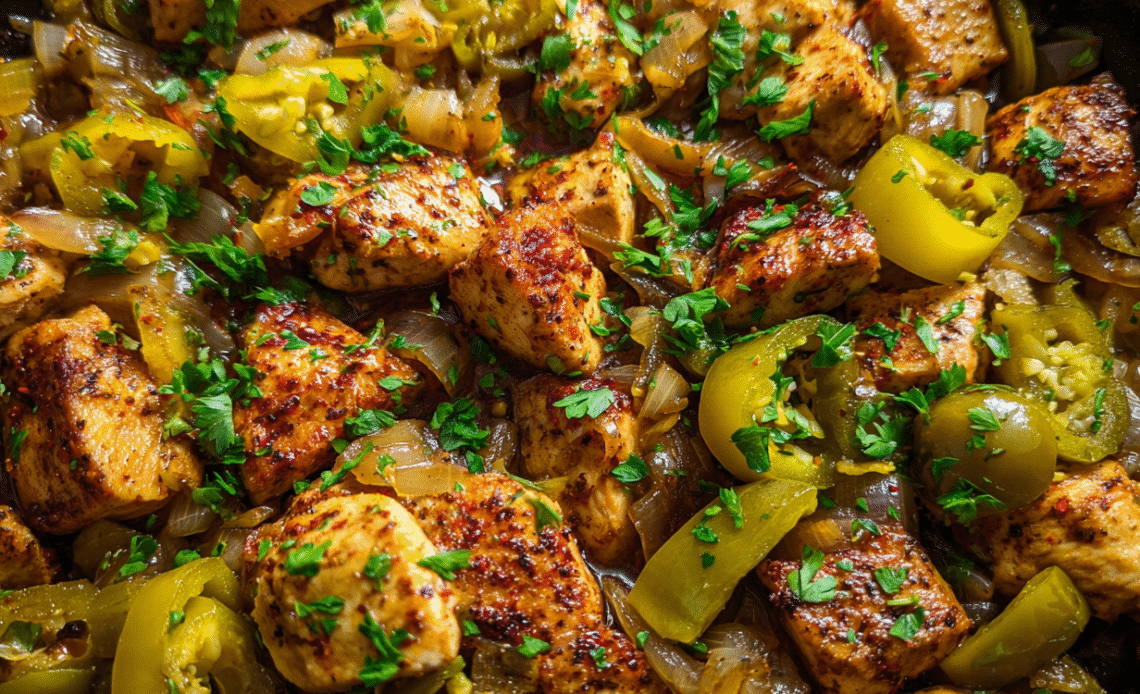 Pepperoncini Chicken Skillet