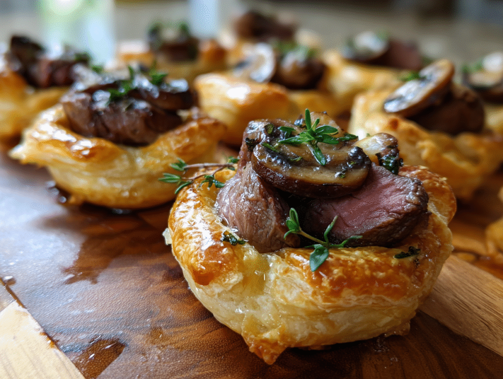 lunch of Beef Wellington Bites