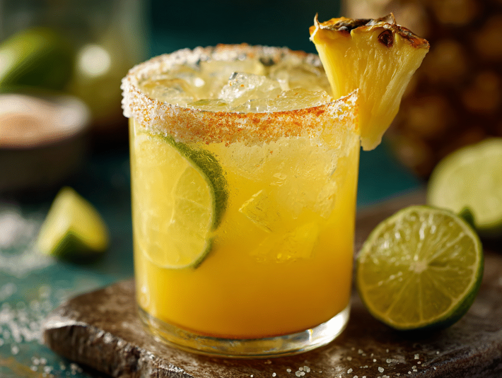 healthy Pineapple Margarita Mocktail