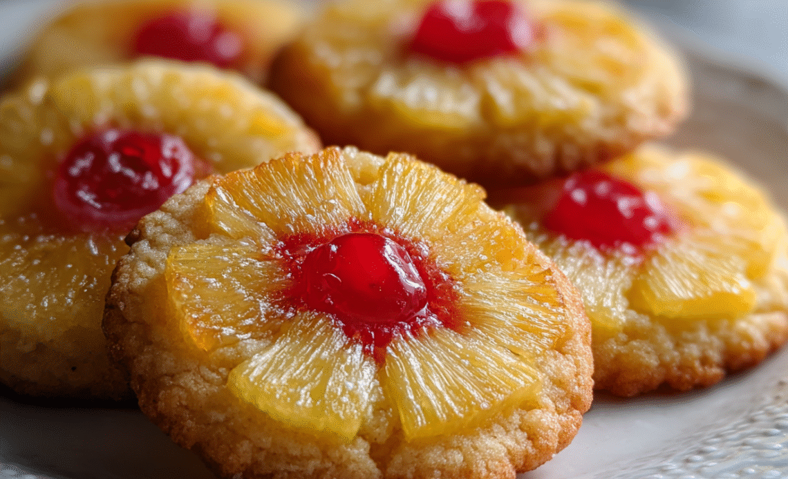 Pineapple Upside Down Sugar Cookies