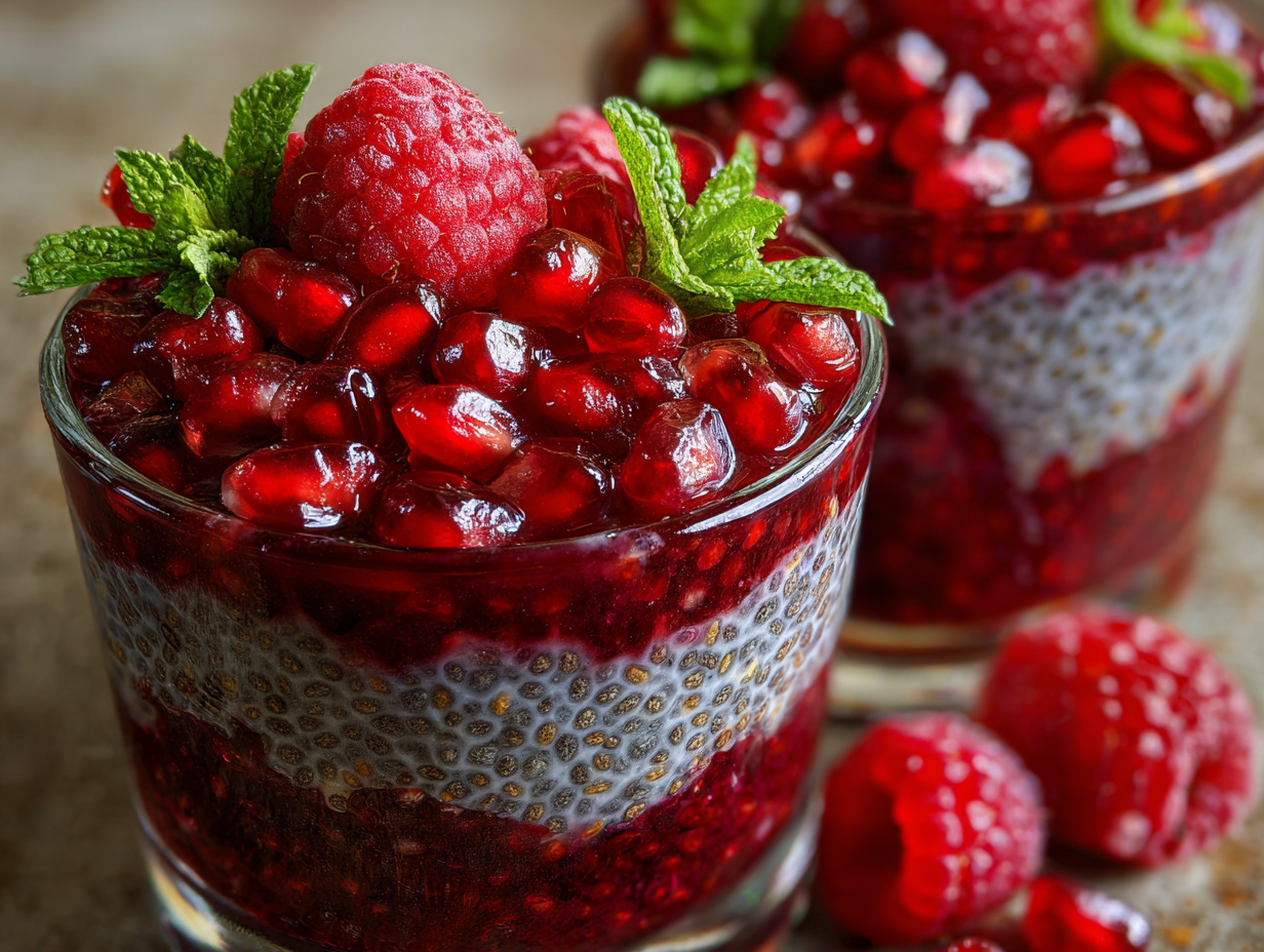 Extra Raspberry Pomegranata Pomegranate Raspberry Chia Dessert Recipe Recipe | Full Guide
