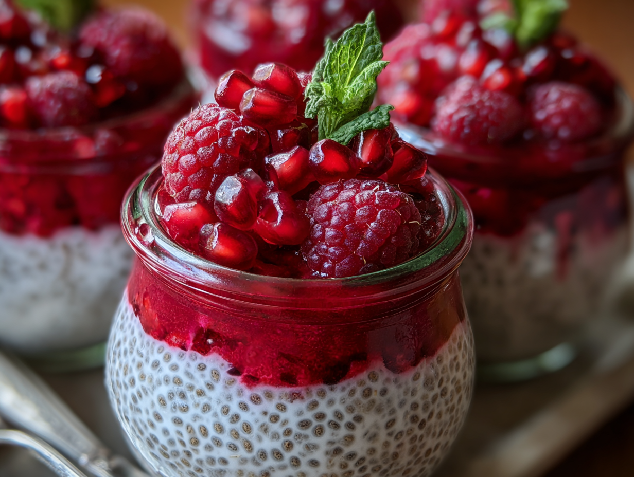 Extra Raspberry Pomegranata Pomegranate Raspberry Chia Dessert Recipe Recipe | Full Guide
