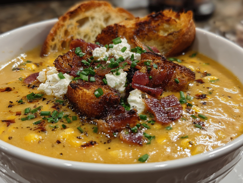 Sun Dried Tomato Corn Chowder healthy soup