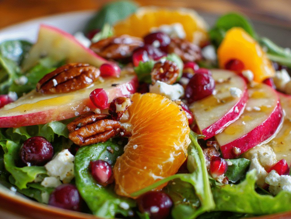 Sweet Christmas Apple Salad for lunches
