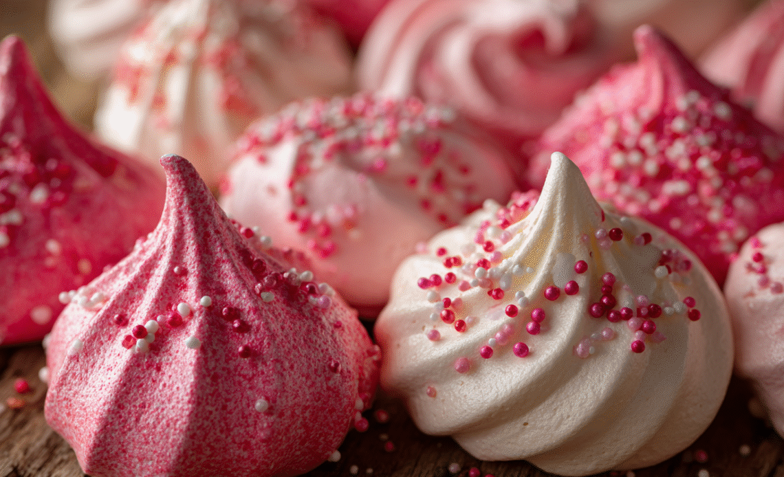 Valentines Day Meringue Kisses