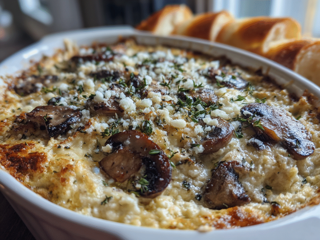best Stuffed Mushroom Dip