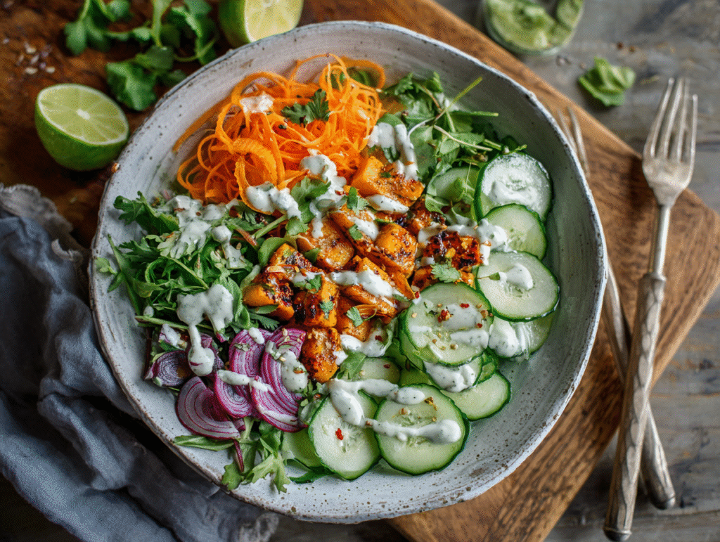 The Ultimate Fresh & Creamy Asian Cucumber Salad Bowl