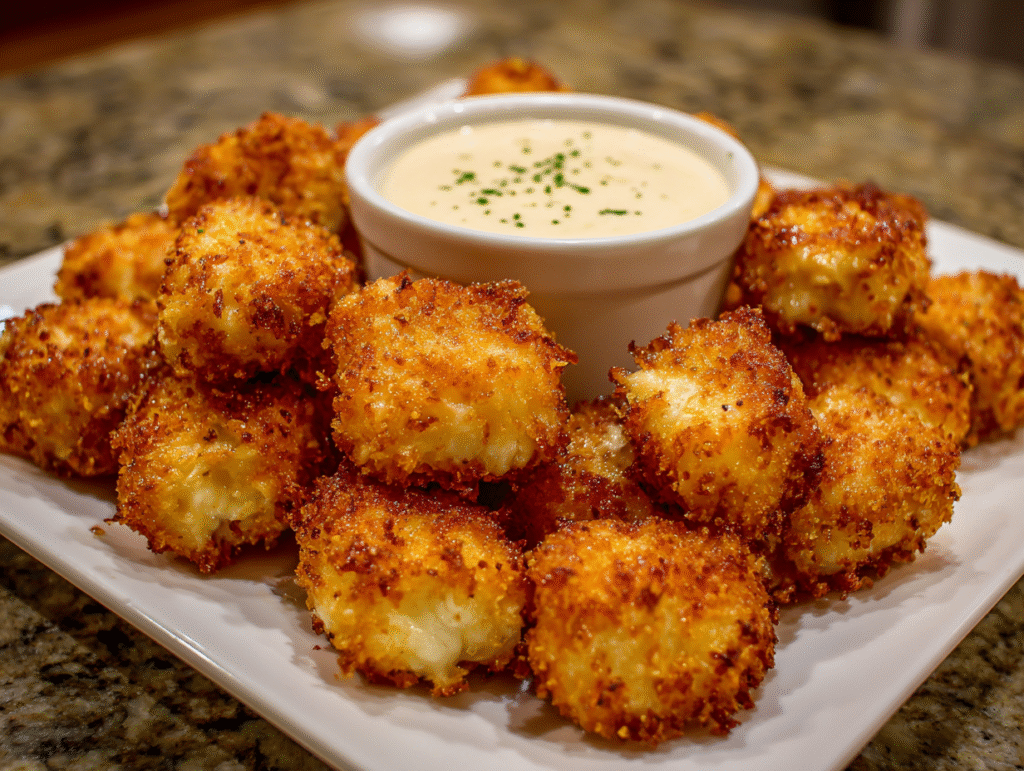 Easy Fried Cheese Bites snacks